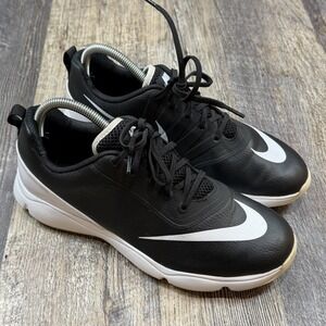 Nike Lunar Control Jr Youth Golf Shoes Big Kids Size 7Y Black White 818734
